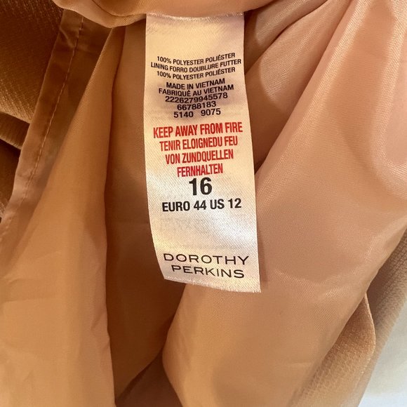 Dorothy Perkins, Pink, dress size 16, Occasion, zip up, sleeveless, Cut out. - Picture 5 of 5